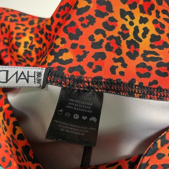 We Are Handsome Leggings Womens Large Tropical Animal Print Cheetah Geometric - Picture 12 of 15